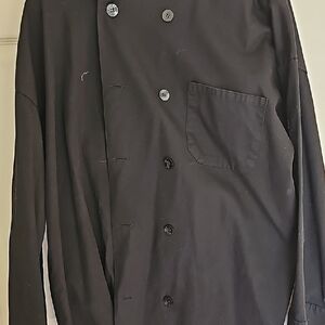 Men's Black Double-Breasted Jacket